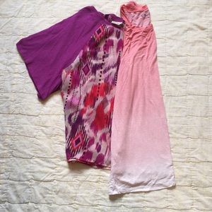 Pink and Magenta Mudd Tops